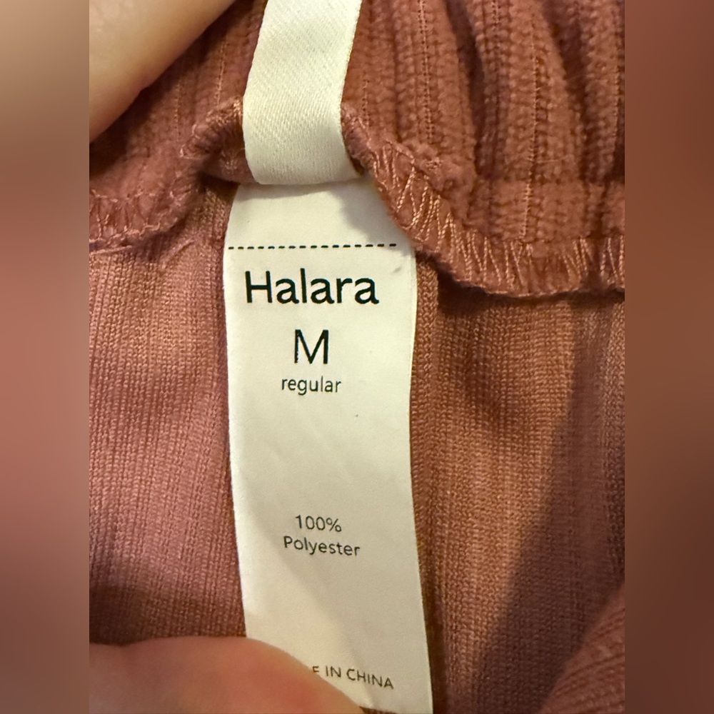 Halara AuraCord™ Mid Rise Zipper Pocket Corduroy Casual Pants Desert Sand Medium - Picture 5 of 6